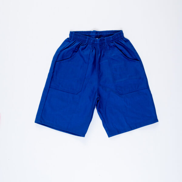Bermuda azul brim elástico total 1