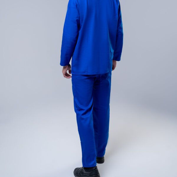 Calça azul brim elástico total 3